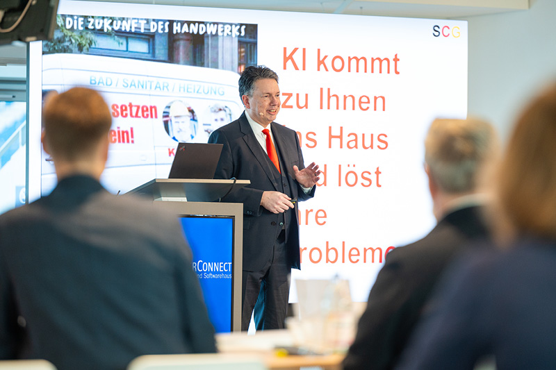 Dr. Ralf Schadowski sprach in seiner Keynote über Datenschutz & KI.