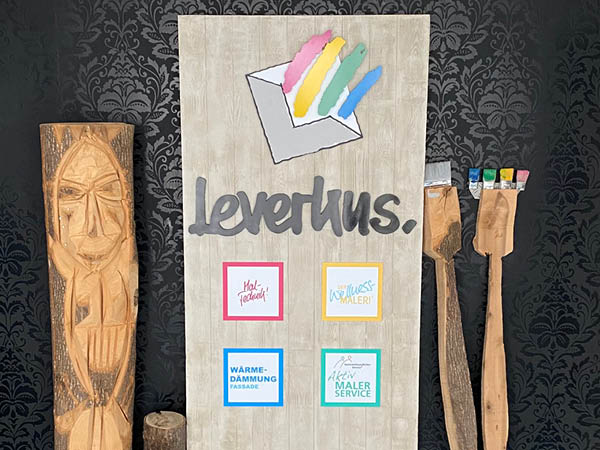 Arbeitsprobe und Logo der Leverkus GmbH